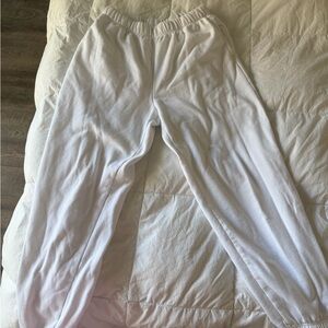 Garage Kids Classic White Sweatpants